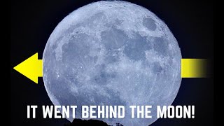 Man captures something REMARKABLE on camera I don't think he was supposed to SEE!! BEHIND the Moon?!