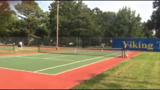Meredith Campbell in her first match at the Parsons Invitational