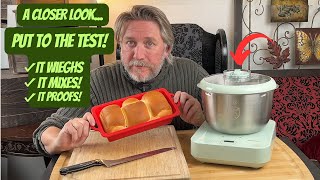 Making bread with the this Electric Dough Mixer (with a built in scale and proofing features)