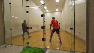 CJ & David vs Terry & Lee We Played Lefty #racquetball edit