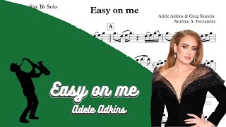 Easy on me Adele [SheetMusic] Alto Sax PlayAlong