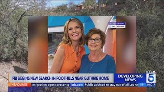 FBI begins new search in foothills near Gurthie's home