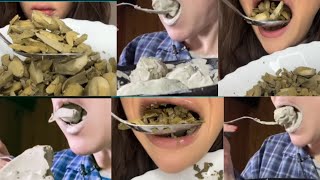 Ural clay | Chalk with paste eating |ASMR credit @AnkoSouth 