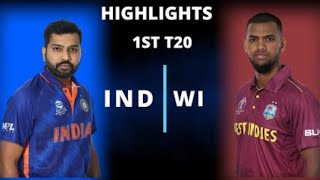 India Vs West Indies highlights | west Indies vs india highlights | 1st T20 Highlights