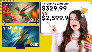 Insignia 65″ QLED $329 vs Samsung S95F OLED $2599 | Is Flagship OLED Worth It? Best 65 INCH 4K TV