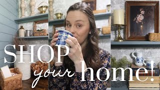 I created a CHARMING little antique SHOP in my home! || Cottage Laundry Room 2.0 || Decorate with Me
