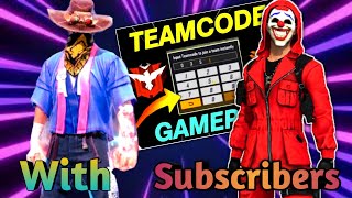 Freefire Live Play With Subscriber Join Teamcode