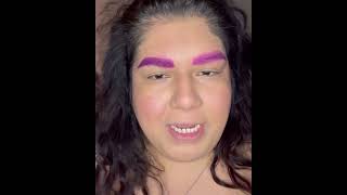 Eyebrows, liner, lashes, and lips the same color! I look like a clown!!