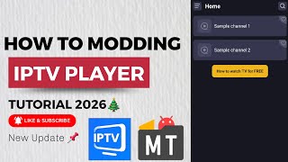 HOW TO MODDING IPTV PLAYER WITH MT MANAGER 2026