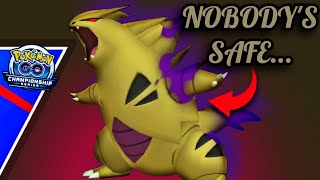 SHADOW TYRANITAR CAN ONE-SHOT EVERYTHING IN THE CHAMPIONSHIP SERIES CUP! - Pokemon GO Battle League