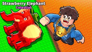 Getting The STRAWBERRY ELEPHANT In Survive Lava For Brainrots..