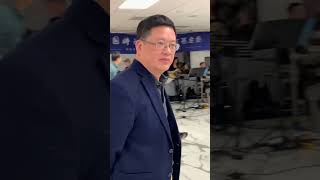 Yingchao Zhang singing at 2023 USTC WF year end party