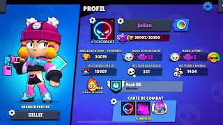 Brawl Stars ￼- Go pour essayer de gagner les récompense pousse bleu 1000 gemmes 🫶🏾