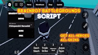 Brainrot Battlegrounds Script - (FREE HEROS, FREE SKINS)