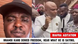 NNAMDI KANU VS FG: NO COURT CAN TRY ME IN NIGERIA SAYS PRO BIAFRA LEADER