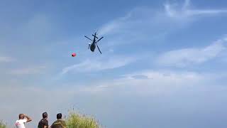 Bordighera. Incendio boschivo sul Monte Nero, fiamme vicine all'autostrada