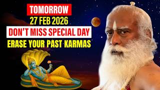 🔴LIVE | TOMORROW 27 Feb 2026 | Don’t Miss This Vishnu Day | Special Ekadashi in Year | Sadhguru