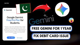 How to Get GEMINI PRO FREE For 1 YEAR | Get GEMINI PRO for PAKISTAN