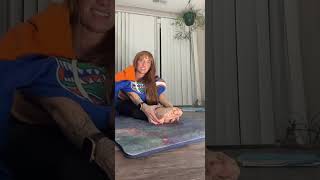 Relaxing Yoga Stretches with Red Hair Model (Calming Visuals)