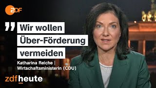Energy transition: Economics Minister Reiche defends plans | heute journal