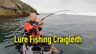 Catching Big Cod Pollack and Mackerel - Craigleith - South East Scotland - Kayak Sea Fishing UK