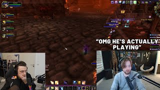 Sodapoppin Checks Out Caedrel Trying World of Warcraft