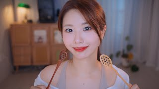 ASMR Camera Touching and Honey Spoon Mouth Sounds 🍯👄 membership only