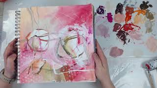 Live on Wednesday - Abstract art journaling