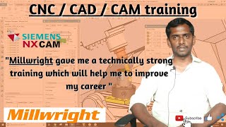 NX CAD CAM training feedback of Mr. Vinoth Raj - Millwright CNC CAD CAM training center
