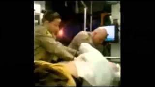 Veteran Busts Cop that PUNCHES a Handicapped Female in the FACE!!