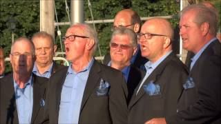 "Feeling Mighty Fine" sung by barbershop quartet, song written by Mosie Lister