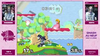 Smash au Neuf - Maunorr (Peach) vs voff3 (Marth) - Grand Finals - Melee Singles