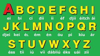 💚 El Abecedario en ingles Fácil . Abc en ingles. Alfabeto en ingles