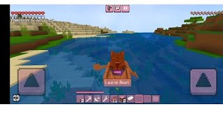 Riding a boat to find beautiful island (Minecraft)