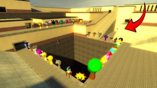 SPARTAN KICKING ALL SPRUNKI CHARACTERS ON Construction in Garry's Mod!