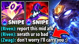 Toxic Riven flames me all game but then I carried her to victory (SEASON 16 XERATH)