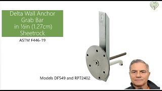 E16 Installation Review Delta Grab Bar Anchoring System on Half Inch Sheetrock