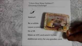 VR For Queeny-E's "I Have How Many Subbies? Giveaway/Challenge