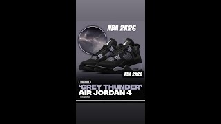NBA 2K26 Shoe Creator - HOW TO MAKE GREY THUNDER AIR JORDAN 4s