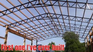 Shop build walls and roof
