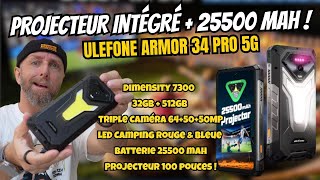 Ulefone Armor 34 Pro 5G: The ultimate smartphone with projector, LED, 25500 mAh and D7300 CPU!