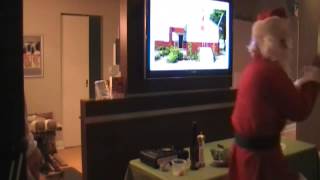 Santa drops by Whole Food Seminar featuring Chef Charles Dollano