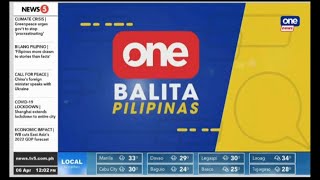 One Balita Pilipinas Tanghali on One News OBB (APRIL-6-2022)