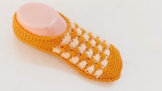 Woolen socks knitting easy step by step