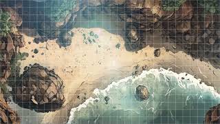 1 HOUR D&D LIVE MAP | Azurewind Bay
