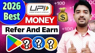 2026 NEW UPI MONEY EARNING APP || New UPI Refer and Earn Today || New Earning App Today