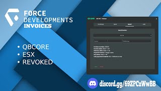 FORCE INVOICES [ESX, QBCORE, REVOKED] │FIVEM SCRIPT
