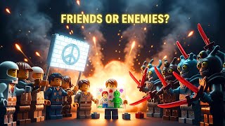 "LEGO Aliens vs Humans 🚀 Can They Become Friends? | Unity, Adventure & Fun Story"