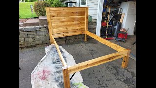 Pallet Bed Frame made from timbers used for steel shipments
