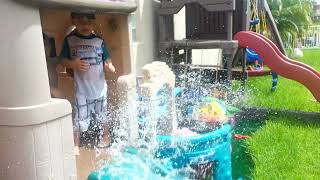 water play in the backyard 2013